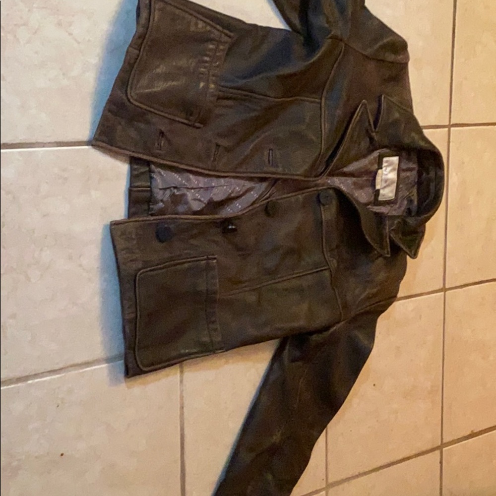 Nine West Brown Leather Jacket